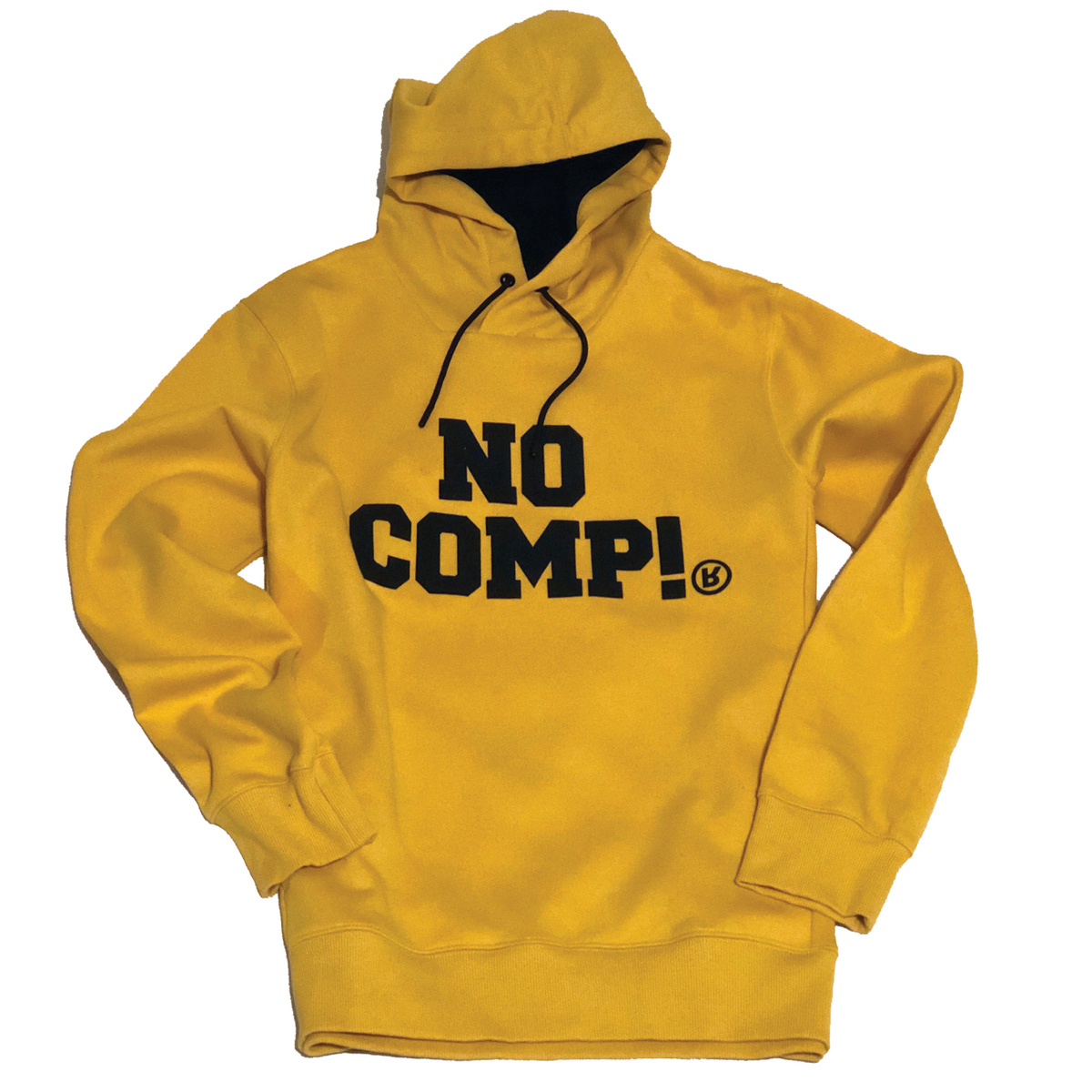 Mustard NoComp! Mens Hooded Sweatshirt